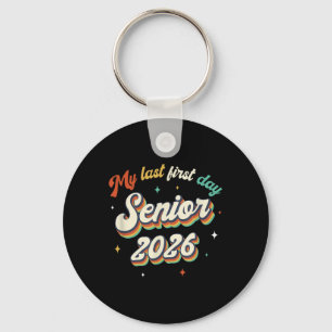 Mein letzter erster Senior 2026 zurück in die Vint Schlüsselanhänger