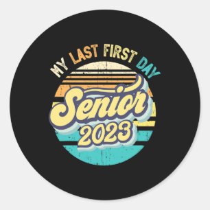 Mein letzter erster Senior im Jahr 2023 kehrt zur Runder Aufkleber