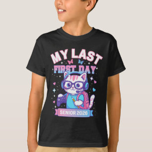 Mein letzter erster Tag Senior 2026 Süße Katze Gam T-Shirt