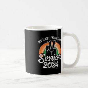 Mein letzter Tag Senior 2024 Retro Vintag zurück T Kaffeetasse