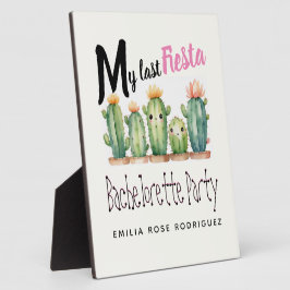 Mein letztes Fiesta Junggeselinnen-Abschied Cacti  Fotoplatte
