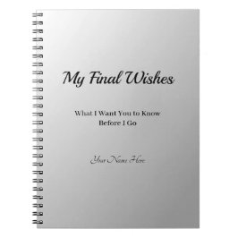 Mein letztes gewünschtes Notebook | Eternal Notizblock