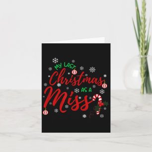 Mein letztes Weihnachten als Fräulein 2022 Lustige Karte