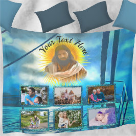 Mein Licht 0916 FotoCollage Fleecedecke