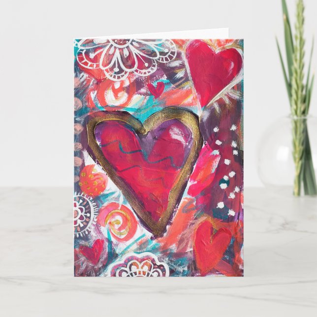 Mein liebendes Herz, 080814 Dankeskarte (Vorderseite)