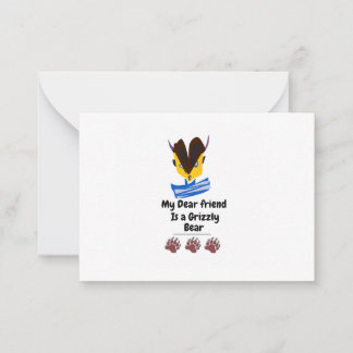 Mein lieber Freund Mitteilungskarte