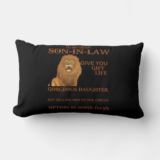 Mein lieber Sohn im Gesetz habe ich dir nicht das  Lendenkissen (Vorderseite)