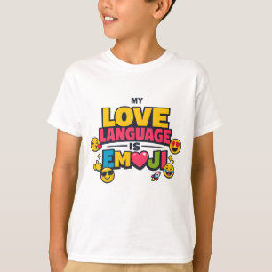 Mein Liebescode ist Emoji Jungen T-Shirt