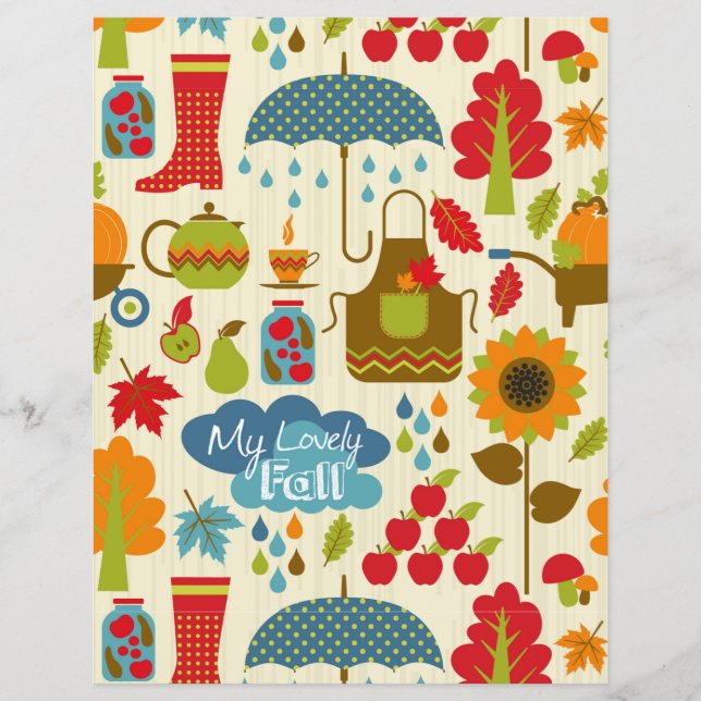 Mein lieblicher Fall mit Herbstelementen (Vorderseite)