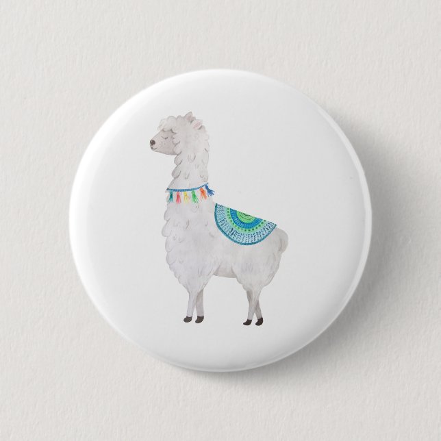 Mein lieblicher Llama Button (Vorderseite)