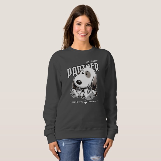 Mein lieblicher Partner | Frauen Sweatshirt (Vorne ganz)