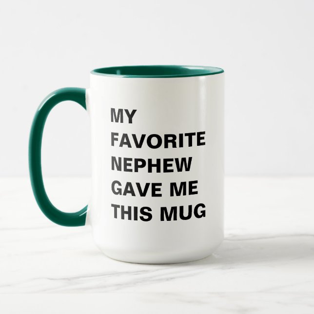 Mein Liebling Nephew hat mir diese Tasse lustig ge (Links)