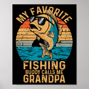 Mein Lieblings-Angelbuddy nennt mich Grandpa Funny Poster