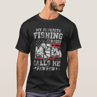 Mein Lieblings-Angelbuddy nennt mich PawPaw US-Fla T-Shirt