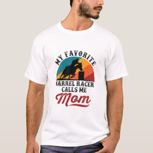 Mein Lieblings-Barrel-Racer nennt mich Mama Retro T-Shirt