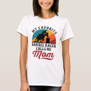Mein Lieblings-Barrel-Racer nennt mich Mama Retro T-Shirt
