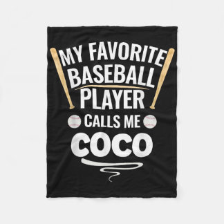 Mein Lieblings-Baseball-Spieler nennt mich Coco Fleecedecke