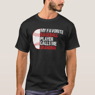 Mein Lieblings-Baseball-Spieler nennt mich Oma Oma T-Shirt