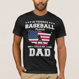 Mein Lieblings-Baseball-Spieler nennt mich Papa T-Shirt