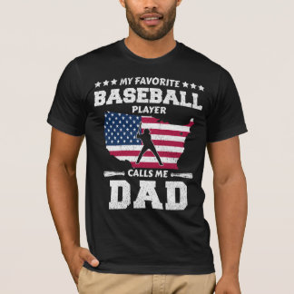 Mein Lieblings-Baseball-Spieler nennt mich Papa T-Shirt
