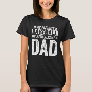 Mein Lieblings-Baseball-Spieler nennt mich Vater V T-Shirt
