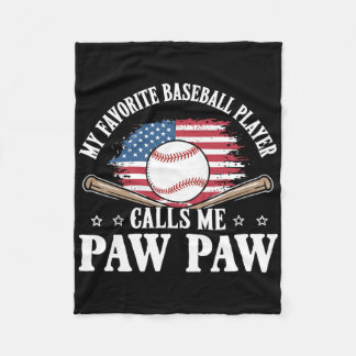 Mein Lieblings-Baseballspieler nennt mich Opa USA Fleecedecke