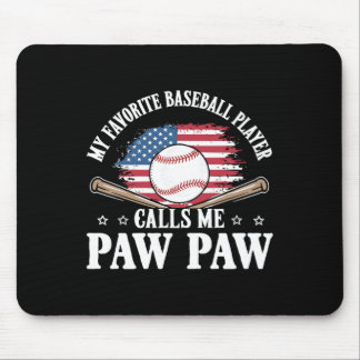 Mein Lieblings-Baseballspieler nennt mich Opa USA Mousepad
