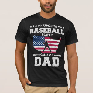 Mein Lieblings-Baseballspieler nennt mich Papa T-Shirt
