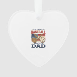 Mein Lieblings-Baseballspieler nennt mich Papa Vin Ornament