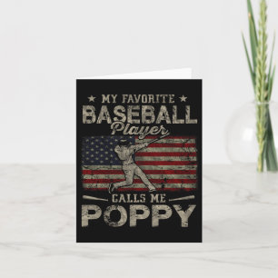 Mein Lieblings-Baseballspieler nennt mich Poppy Va Karte
