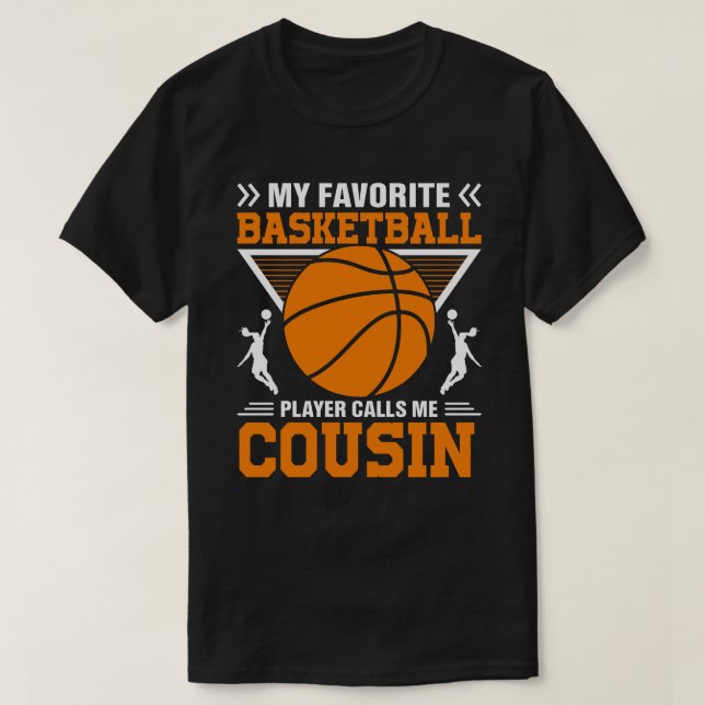 Mein Lieblings-Basketball-Spieler nennt mich COUSI T-Shirt (Design vorne)