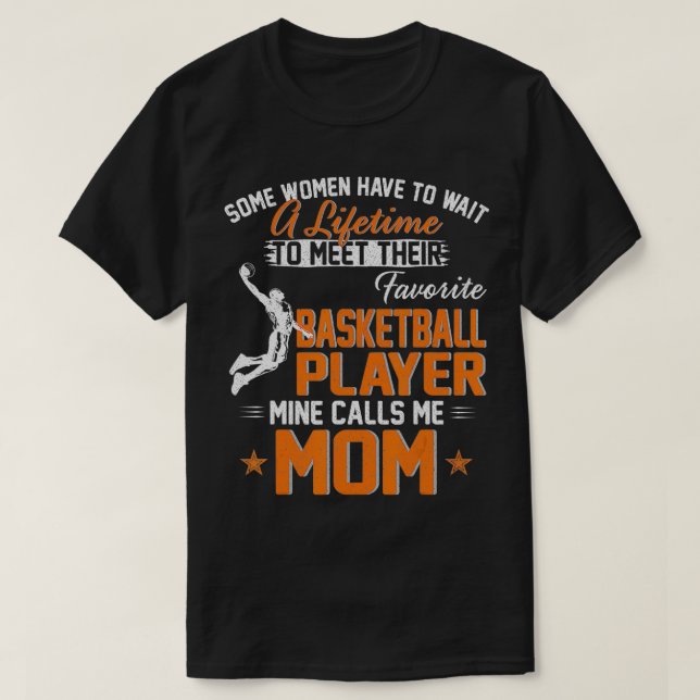 Mein Lieblings-Basketball-Spieler nennt mir Mama-G T-Shirt (Design vorne)