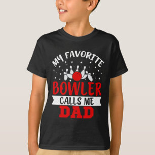 Mein Lieblings-Bowler nennt mich Vater Funny Bowli T-Shirt
