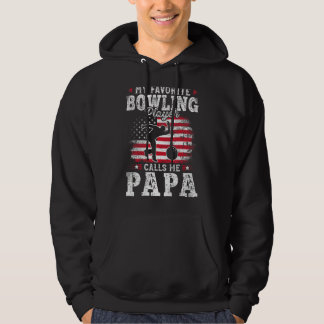 Mein Lieblings-Bowling-Player nennt mich Papa Vath Hoodie