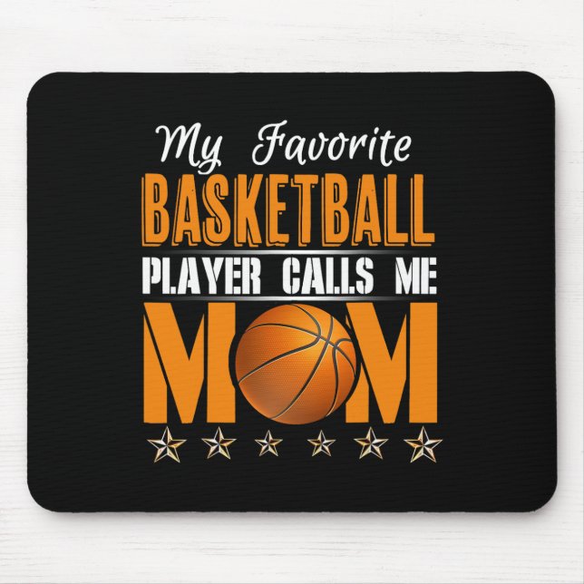Mein Lieblings-Bysketbyll-Player ruft mich Mama 1 Mousepad (Vorne)