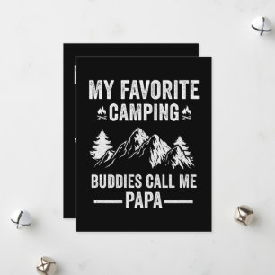 Mein Lieblings-Camping - Kumpel nennen mich Papa Feiertagskarte