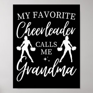 Mein Lieblings-Cheerleader nennt mich Oma Sports C Poster