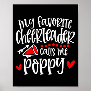 Mein Lieblings-Cheerleader nennt mich Poppy Lustig Poster