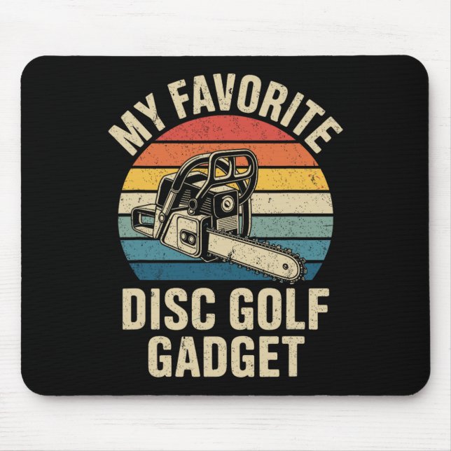 Mein Lieblings-Disc-Golf-Gadget Lustiges Disc Golf Mousepad (Vorne)