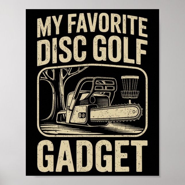 Mein Lieblings-Discgolf-Gadget Lustiger Discgolf _ Poster (Vorne)
