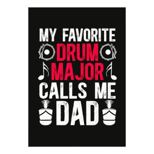 Mein Lieblings Drum Major Dad Eines Drums Fotodruck