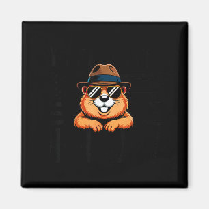 Mein Lieblings-Feiertag Groundhog Day Flagge der U Magnet