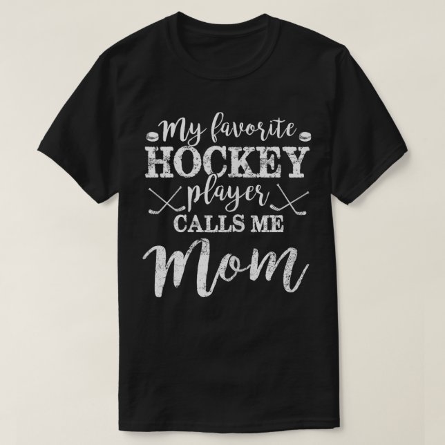 Mein Lieblings-Hockey-Spieler nennt mich Mama Funn T-Shirt (Design vorne)