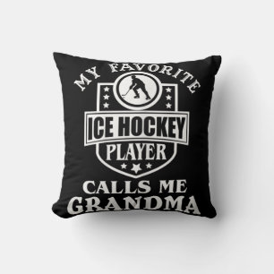Mein Lieblings-Hockey-Spieler nennt mich Oma Ice H Kissen