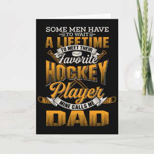 Mein Lieblings-Hockeyspieler nennt mich Dad - Hock Karte