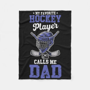 Mein Lieblings-Hockeyspieler nennt mich Dad Hockey Fleecedecke