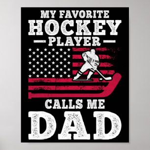 Mein Lieblings-Hockeyspieler nennt mich Dad USA Fl Poster