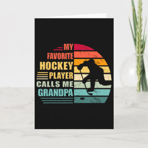 Mein Lieblings-Hockeyspieler nennt mich Opa Lustig Karte