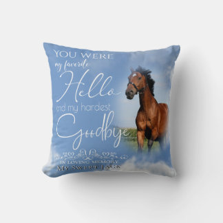 Mein Lieblings-Horse-Pet Memorial Ihr FOTO Kissen