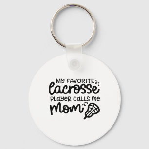Mein Lieblings-Lacrosse-Player nennt mich Mama Nie Schlüsselanhänger